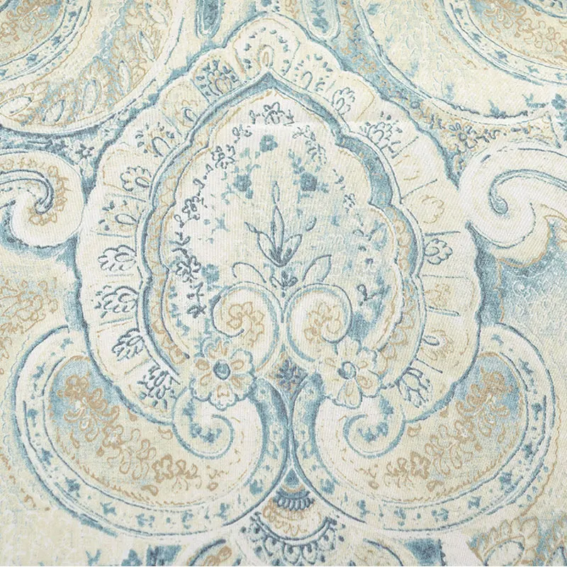 Американский винтажный Стиль Коричневые портьеры тотемные узоры разделители