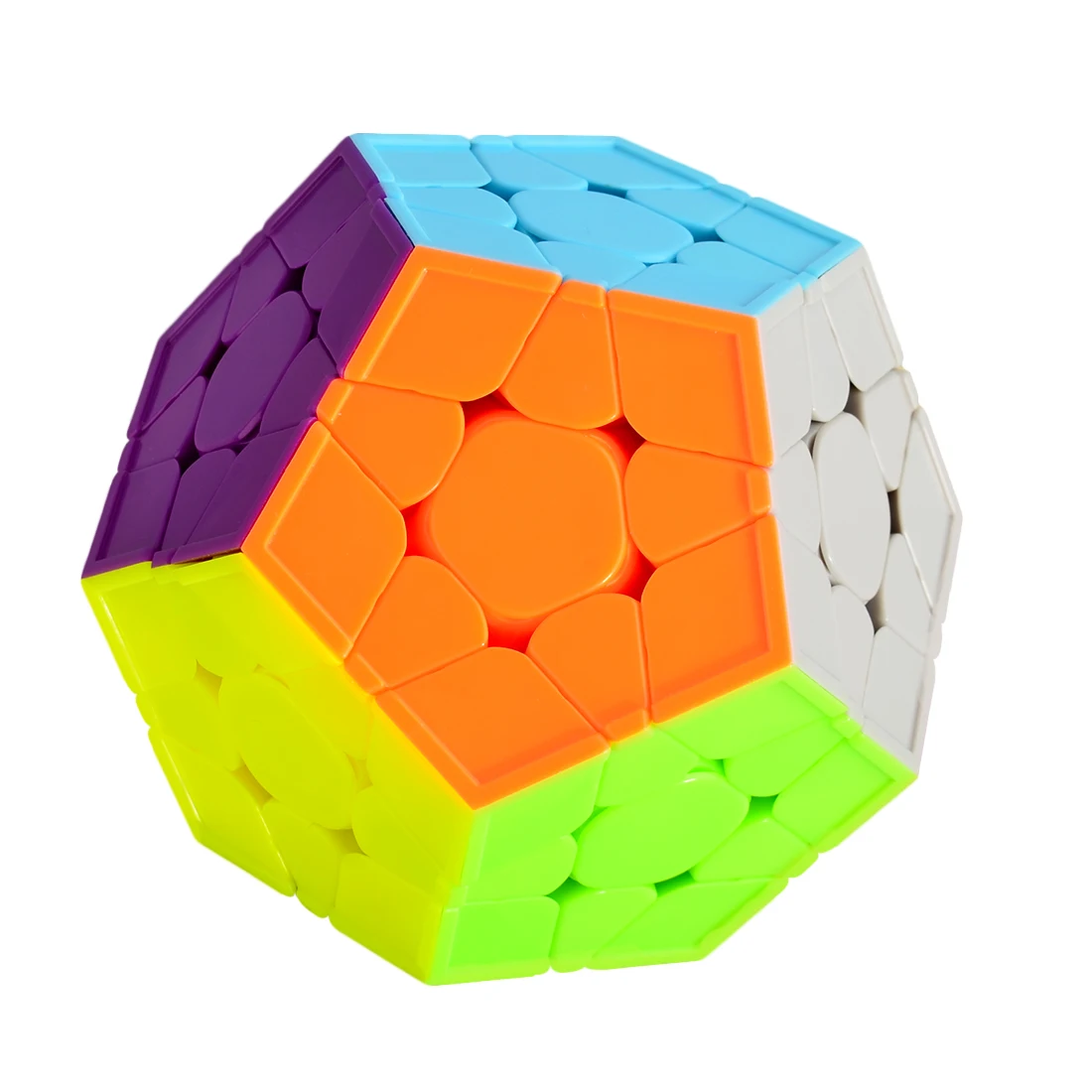 Yuxin Little Magic Smooth Durable Speed Cube 3x3 Dodecahedron Teasers Puzzle Cube Toys For Kids- Colorful