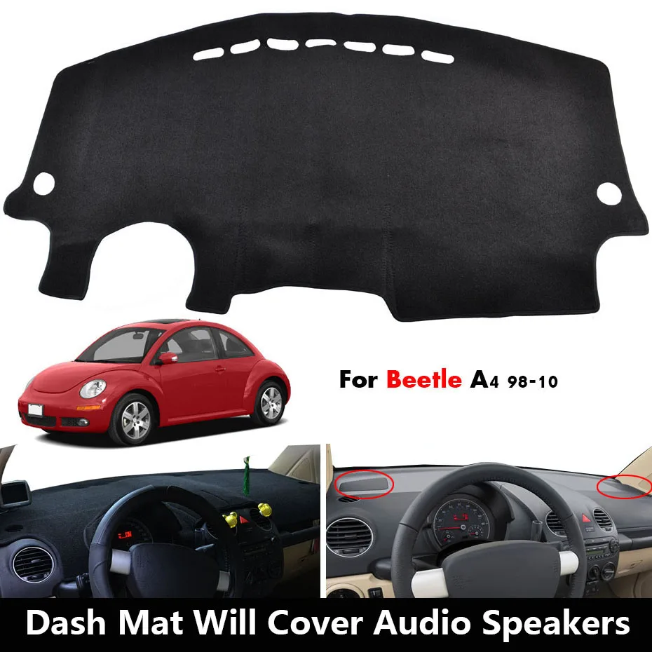 Крышка приборной панели автомобиля для VW Beetle 1998-2010 Tiguan 2009- Polo MK5 6R Jetta 4 6 MK4 MK6 коврик приборной панели