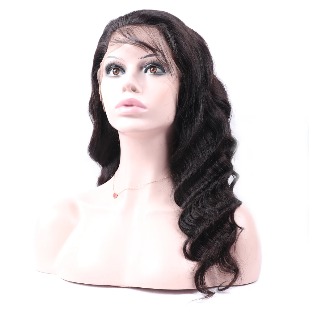 Mstoxic Lace Front Human Hair Wigs Pre Plucked Brurmes Loose Deep Wave With Baby Remy Natural Hairline | Шиньоны и парики