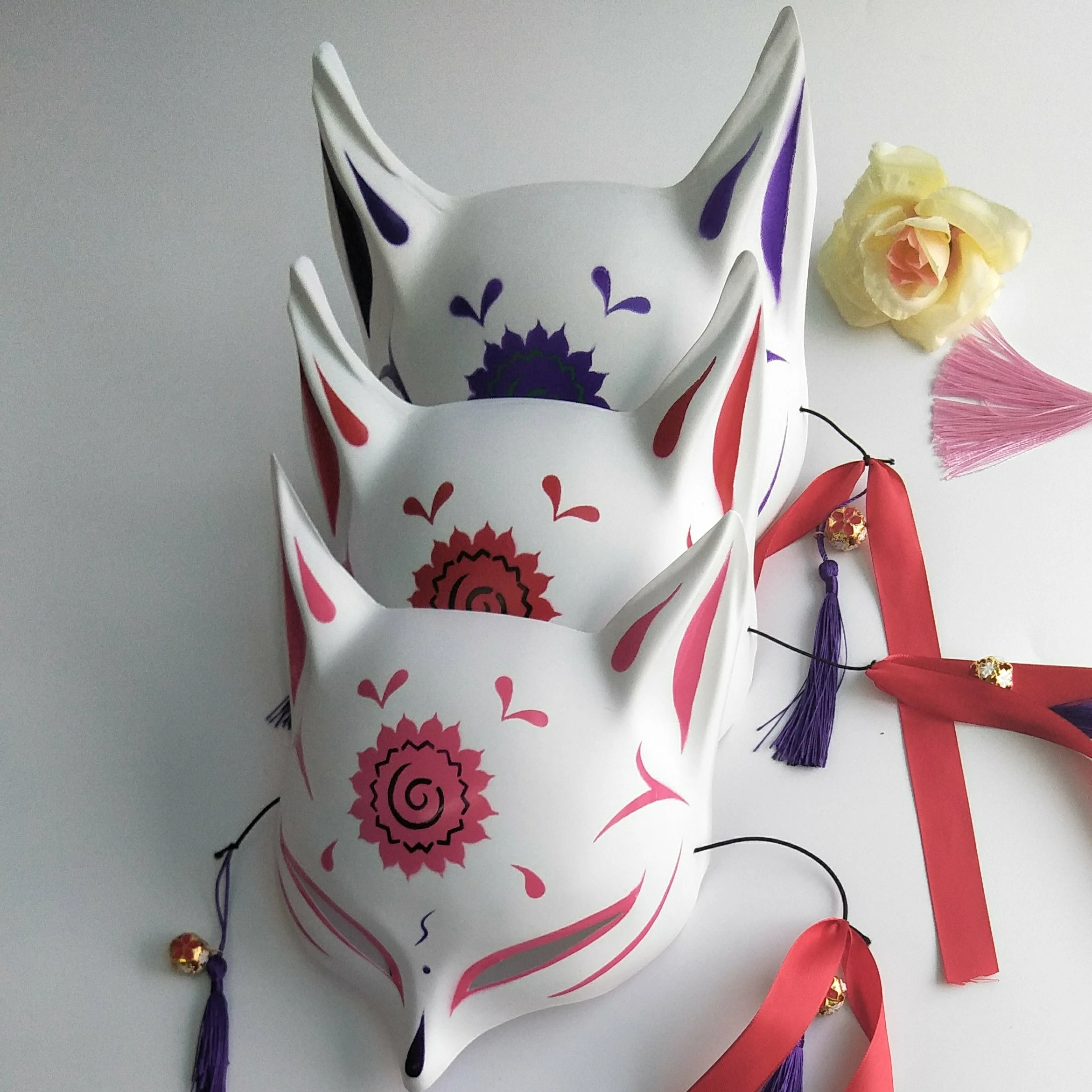 Хэллоуин Рождество красочная маска с лисой ПВХ животные герои мультфильмов для