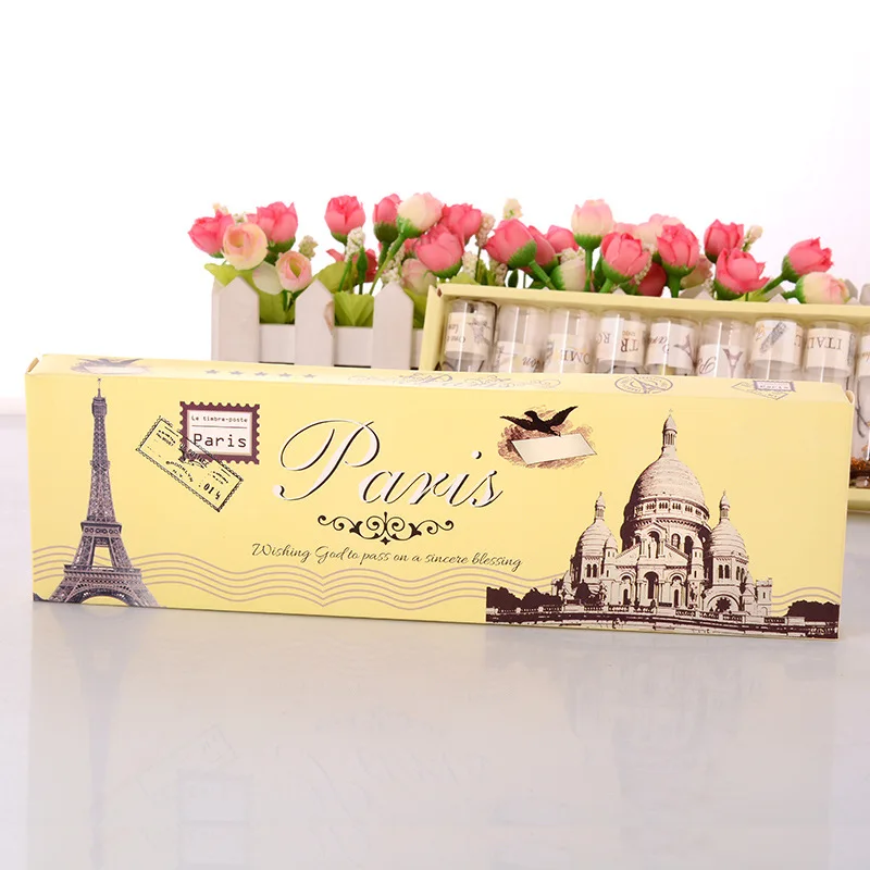 Винтажная деревянная стеклянная бутылка желаний 12 шт. подвеска в виде бутылки