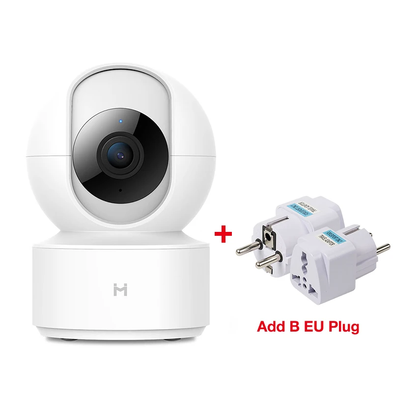 With B EU Plug Xiaomi Mijia камера s умный дом камера 1080P HD WiFi Беспроводная IP камера 360 Угол видео CCTV Ночная веб-камера PTZ Безопасности Mornitor - Цветной: With B EU Plug