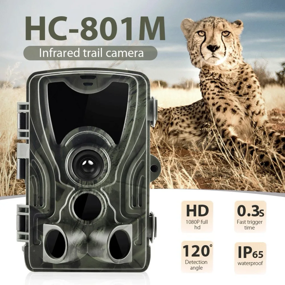 Cellular Hunting Trail Camera Wildlife Cameras 2G MMS SMTP SMS 20MP 1080P  Night Vision IR Photo Traps Surveillance HC801M