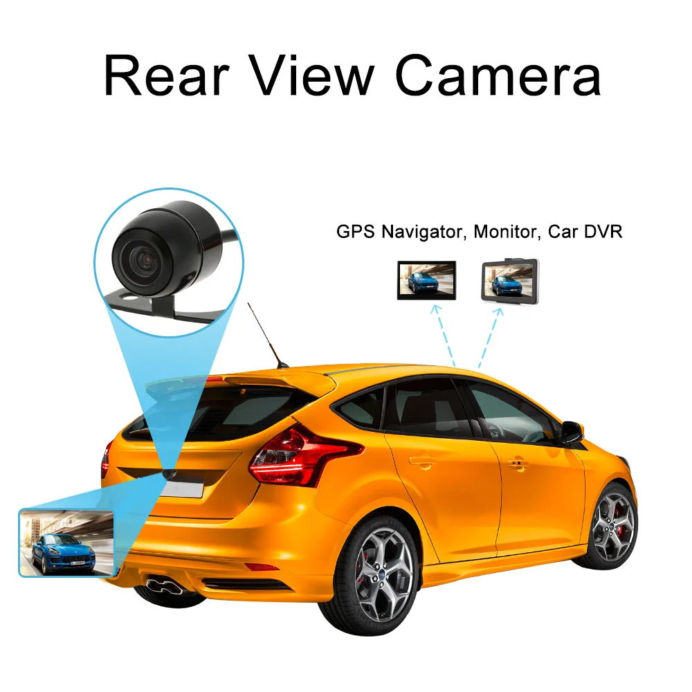 

Waterproof HD Mini Car Rear View Camera Backup Reverse Parking System