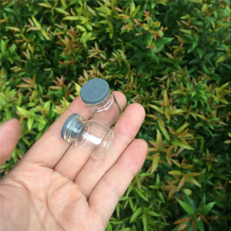 

100 шт прозрачные маленькие стеклянные бутылки с резиновой пробкой DIY стеклянные банки медицинские пузырьки новое поступление