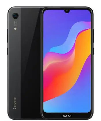 black Honor 8A, 3g, 64G, Android 9,0, Восьмиядерный, 6,09 дюймов, полный экран, 1560x720, двойная камера, 3020 мАч, умный мобильный телефон - Цвет: black