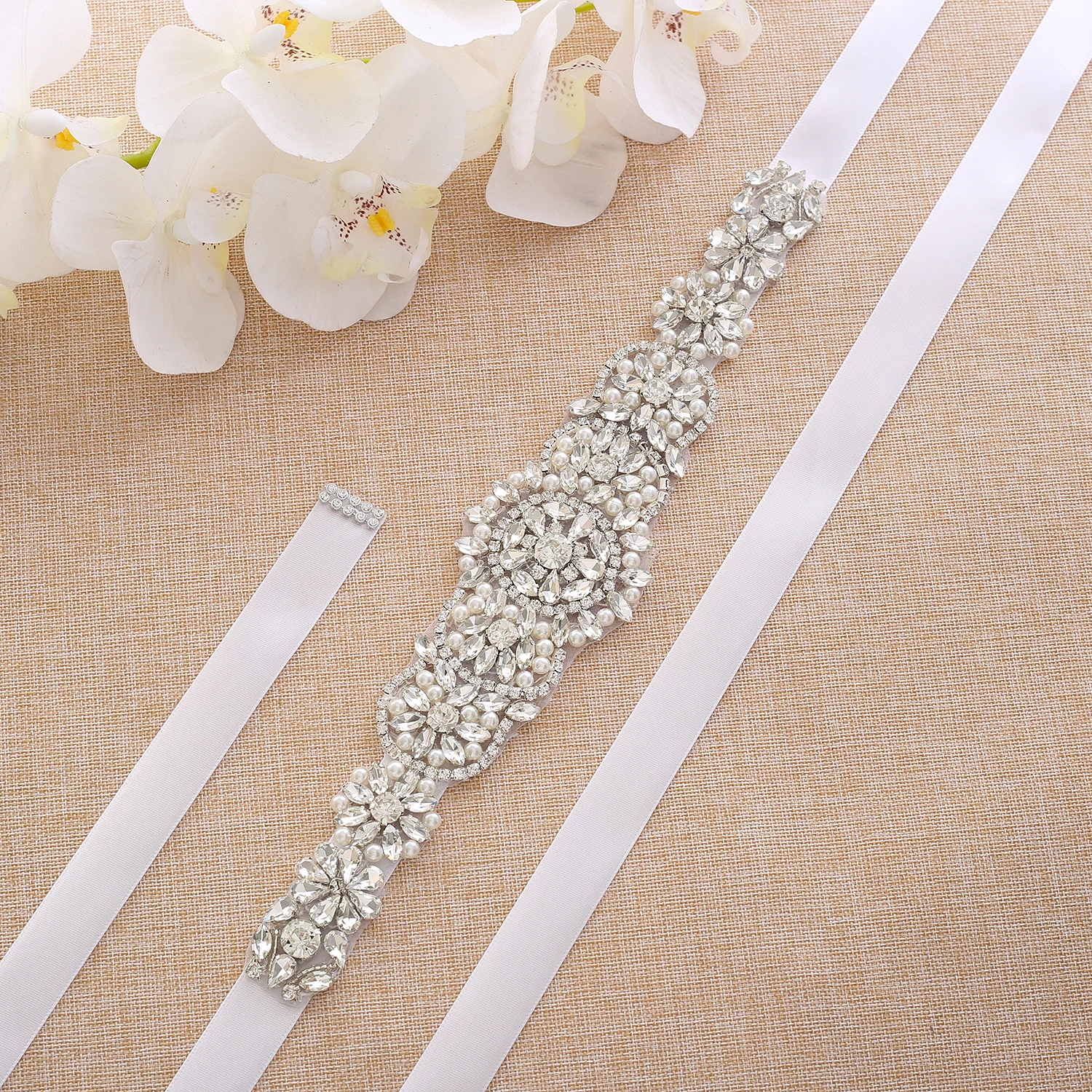 Свадебный пояс ручной работы с жемчужинами для свадебного платья подружки