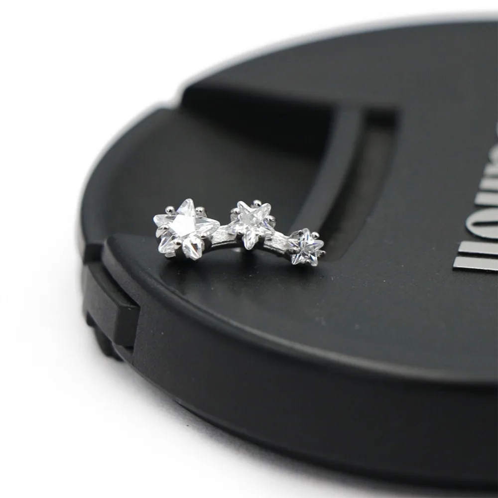 Stainless Steel Star Ear Daith Piercing Zircon Cuff J | Украшения и аксессуары