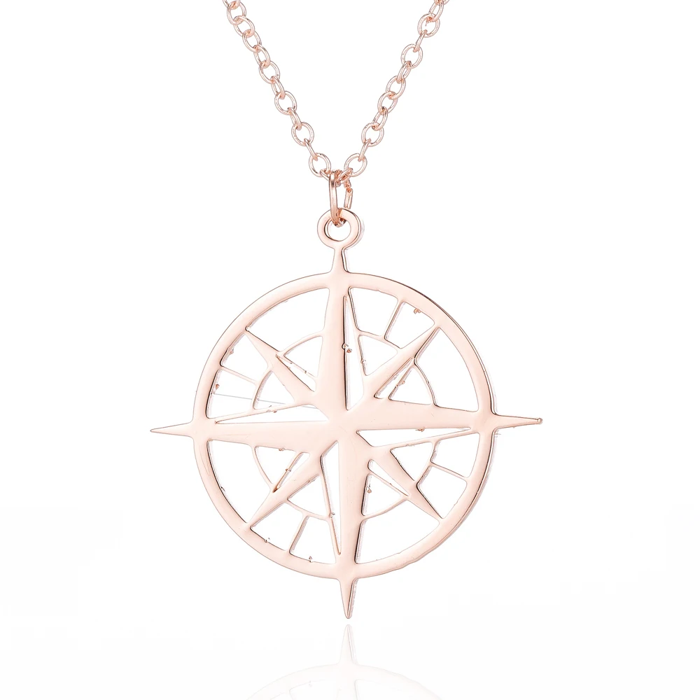 Yiustar элегантное изящное милое ожерелье подвеска с компасом очаровательное