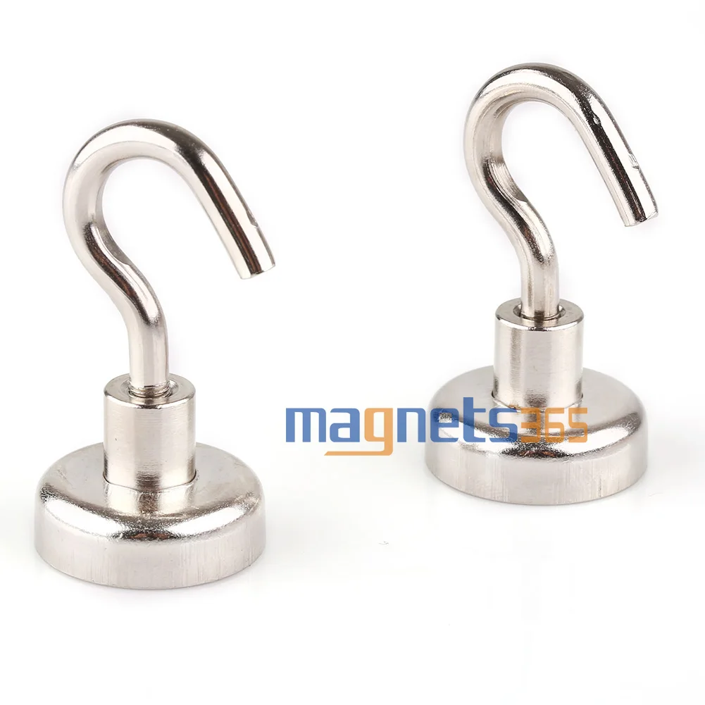 2pcs N52 Magnet Super Heavy Magnetic Hook Holder Neodymium Rare Earth Dia. 25mm | Обустройство дома