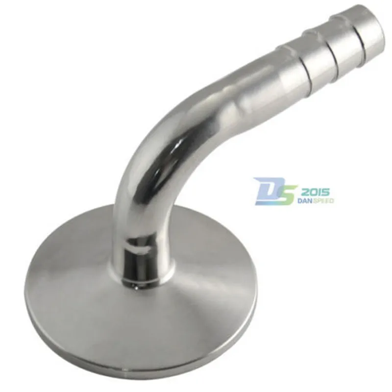 MEGAIRON 1/2 &quotOD 12 мм Санитарно Штуцер для шланга с (под углом 90 градусов) уплотняющая