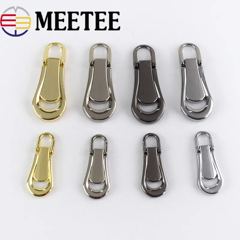 10 шт. съемные 3 #5 # металлические застежки-молнии для ползунки головы ремонтные