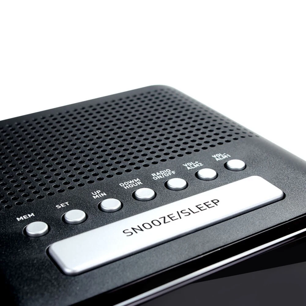 Цифровой светодиодный Будильник с FM-радио и адаптером функция повтора звука | Дом