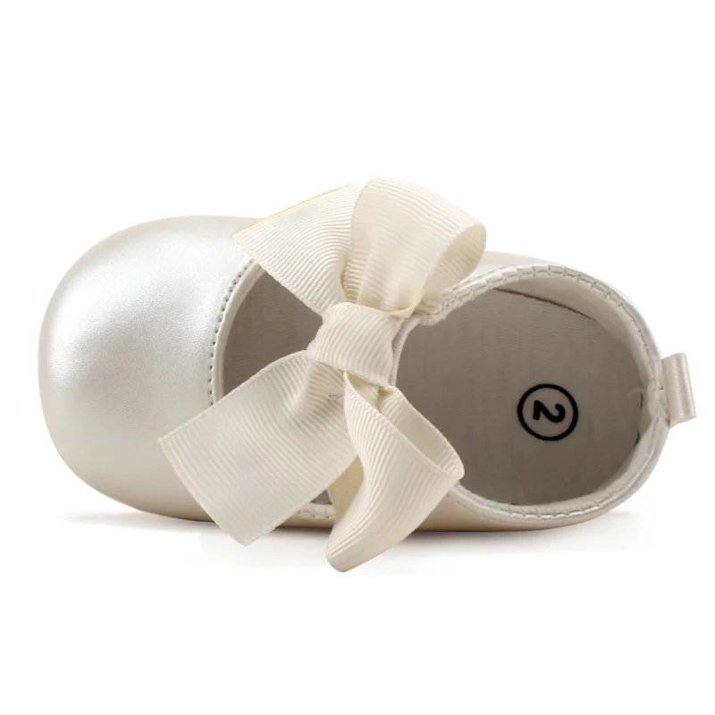 

Fashion Toddler Baby Girl Soft PU Shoes Bow Bandage Infant Princess Infant Sneakers Prewalker 0-18M