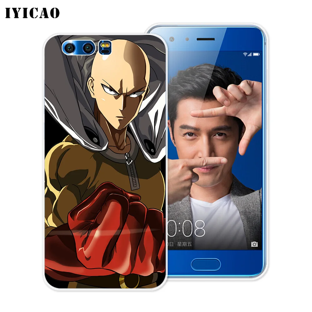 IYICAO One Punch Man мультяшный Мягкий силиконовый чехол для Huawei Y9 Y7 Y6 Prime 2018 Honor 8C 8X 8 9 10 Lite 7X