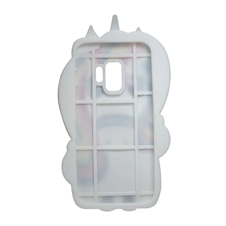 Colored Unicorn Silicone case For Samsung Galaxy S8 S9 Cute cover Fashion 3D Cartoon Plus Fundas |