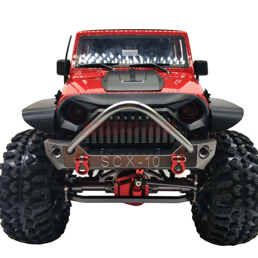 RC 1/10 осевой SCX10 JEEP Honcho CNC сплав яд передний бампер Bull Bar с буксирные скобы