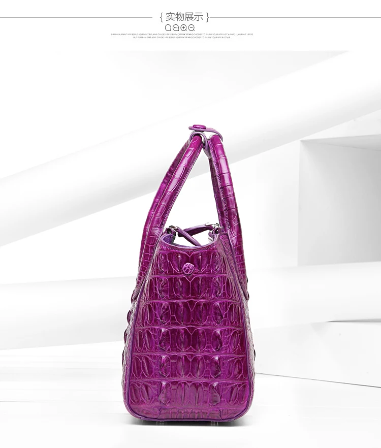 100% натуральная крокодиловая кожа женская сумка через плечо модная из кожи