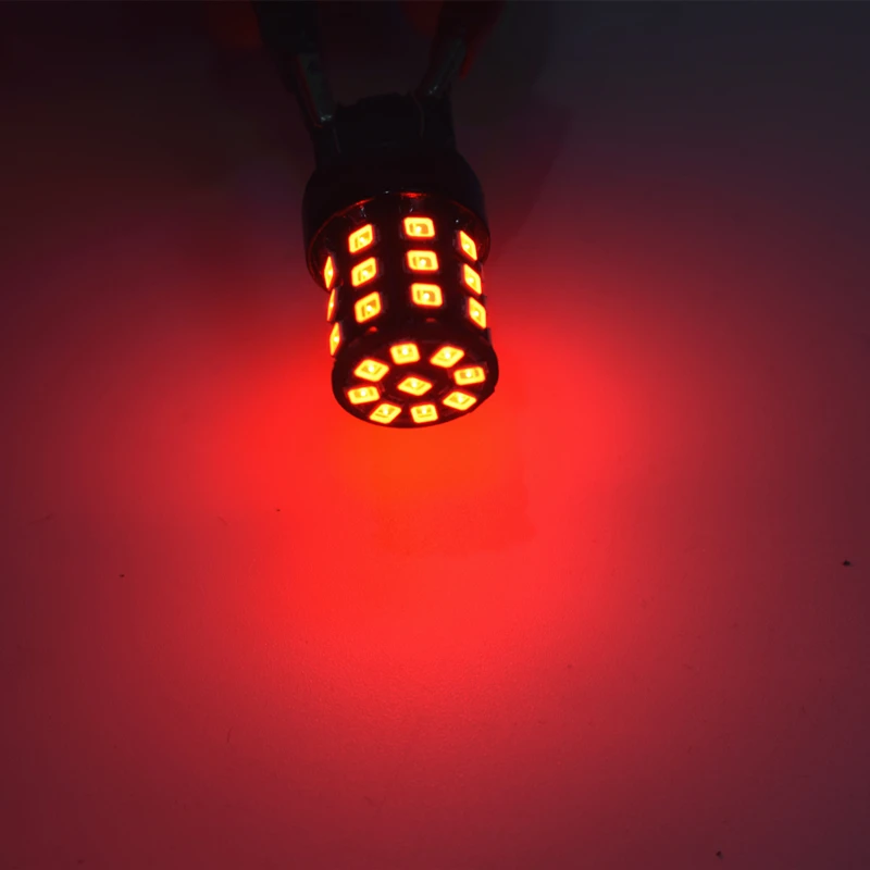 

2PCS 580 7441 W21W T20 7440 7443 2835 33SMD Highlighted Brake lights taillights Turn signal lights Reversing lights Red/White