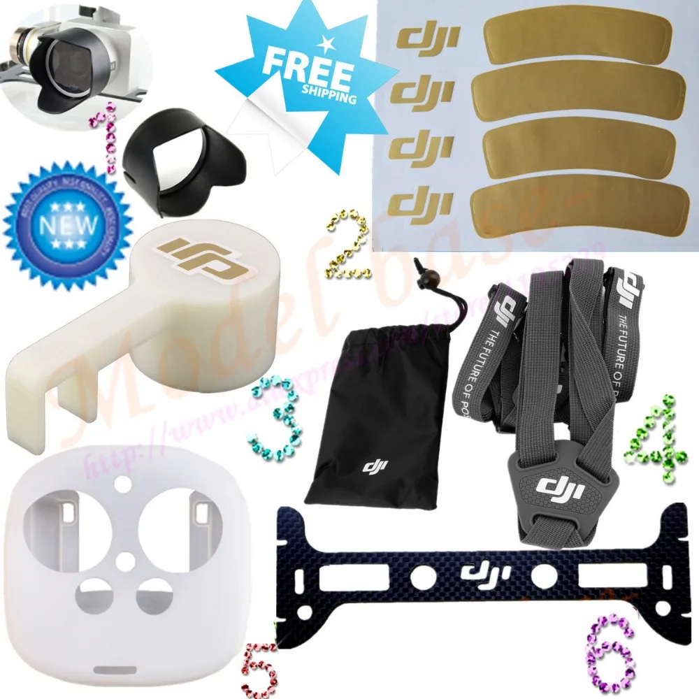 Защита передатчика + бленда объектива крышка наклейка шейный ремень Gimbal Guard для DJI