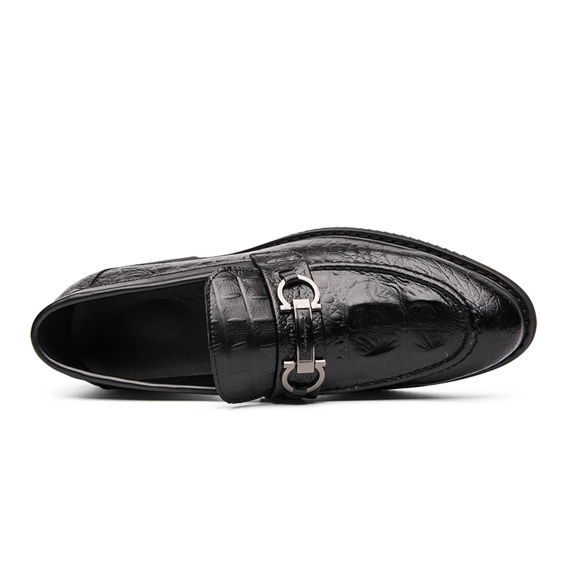 Туфли мужские из змеиной кожи элегантные итальянские классические