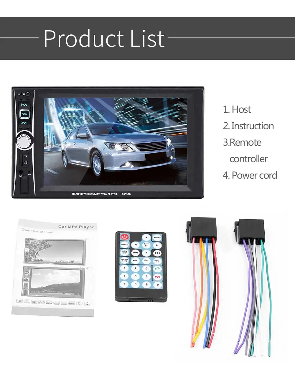 SWM радио автомобиля стерео 6," авторадио радио Bluetooth Зеркало Ссылка Estereo де Авто Con Pantalla Реверсивный Изображение радио Coche USB FM