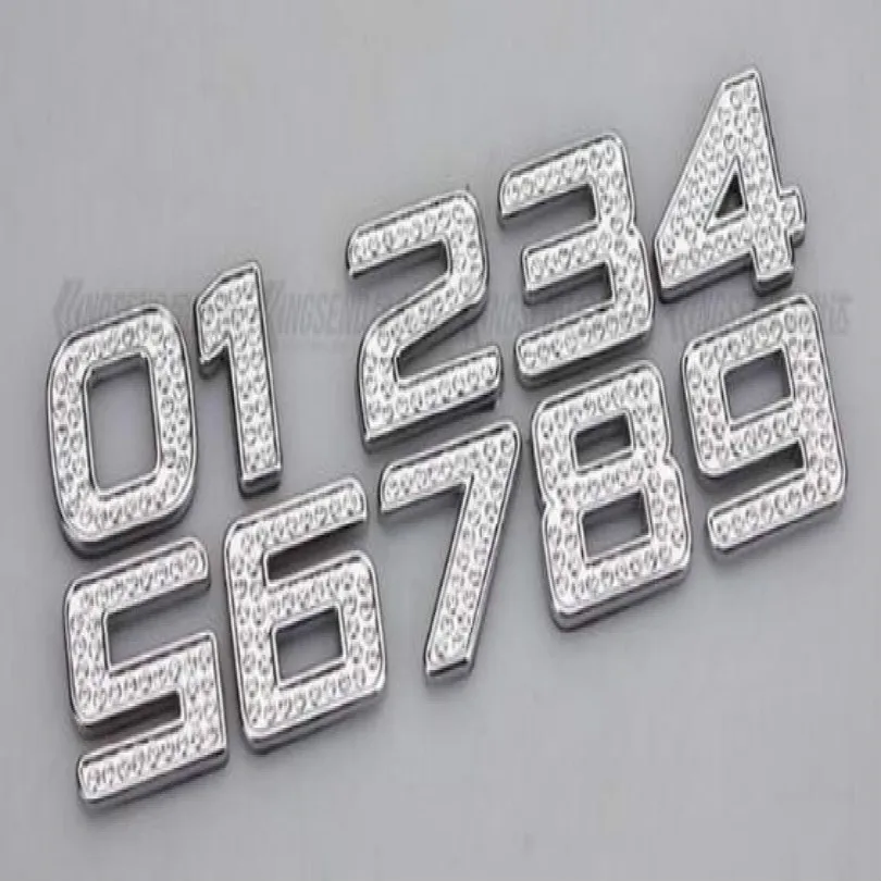 Светоотражающие хрустальные автомобильные наклейки 3D сделай сам для букв