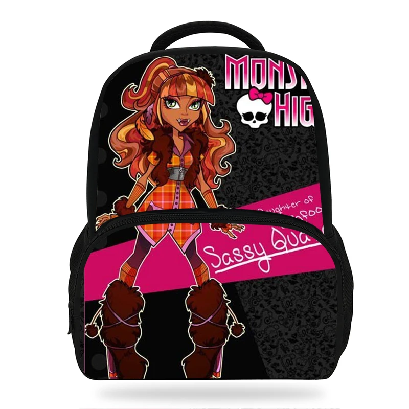 Детские рюкзаки Monster High Draculaura/Clawdeen Wolf/Frankie Stein для девочек подростков школьные