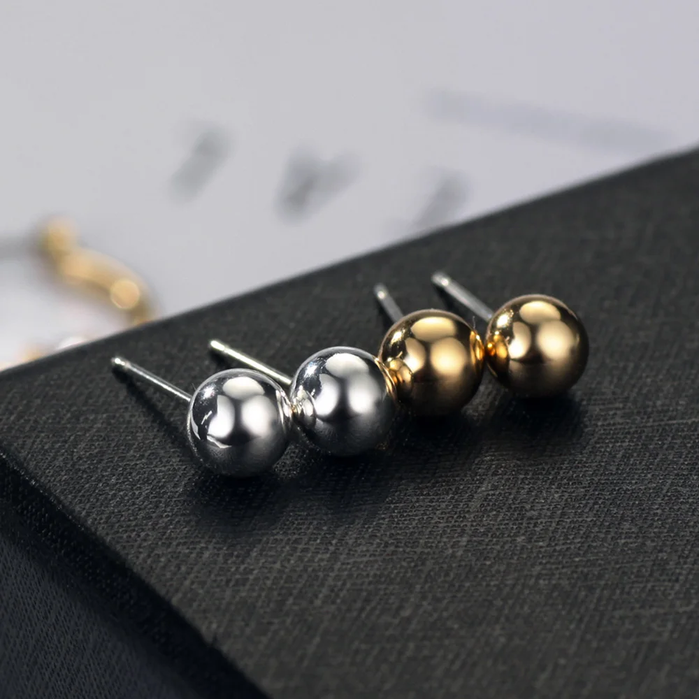 Серьги гвоздики Neoglory стразы из белого и золотого золота набор для женщин девушек