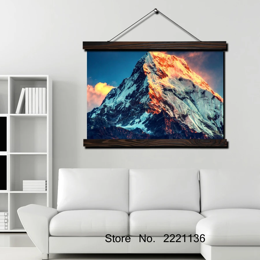 Крепление Everest Sunset HD картина прокрутки современный домашний Подвесной Настенный