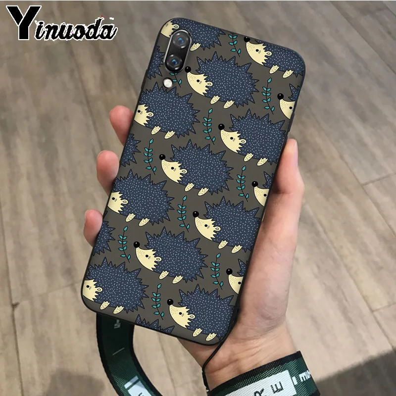 A4 Yinuoda животные Ежик ТПУ Мягкие аксессуары для телефонов чехол для телефона для huawei P10 plus 20 pro P20 lite mate9 10 lite honor 10 View 10 - Цвет: A4