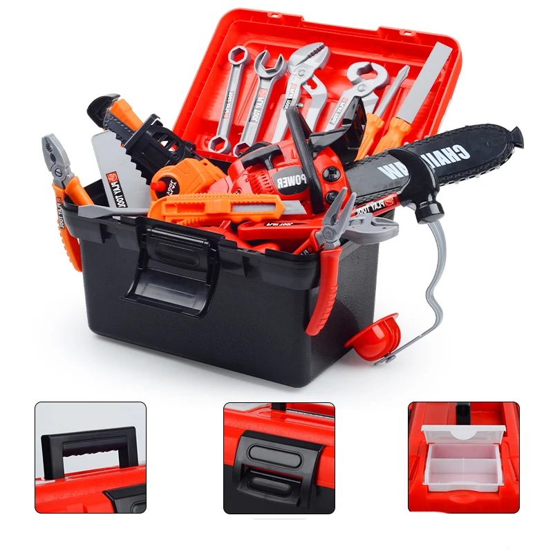Детские игрушки для мальчиков инструменты плотничных работ Обучающие