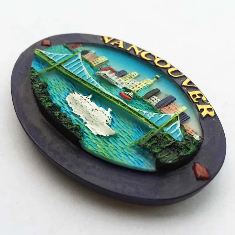 Vancouver Canada Lions Gate Stereo three-dimensional landscape souvenirs magnet stickers refrigerator | Дом и сад