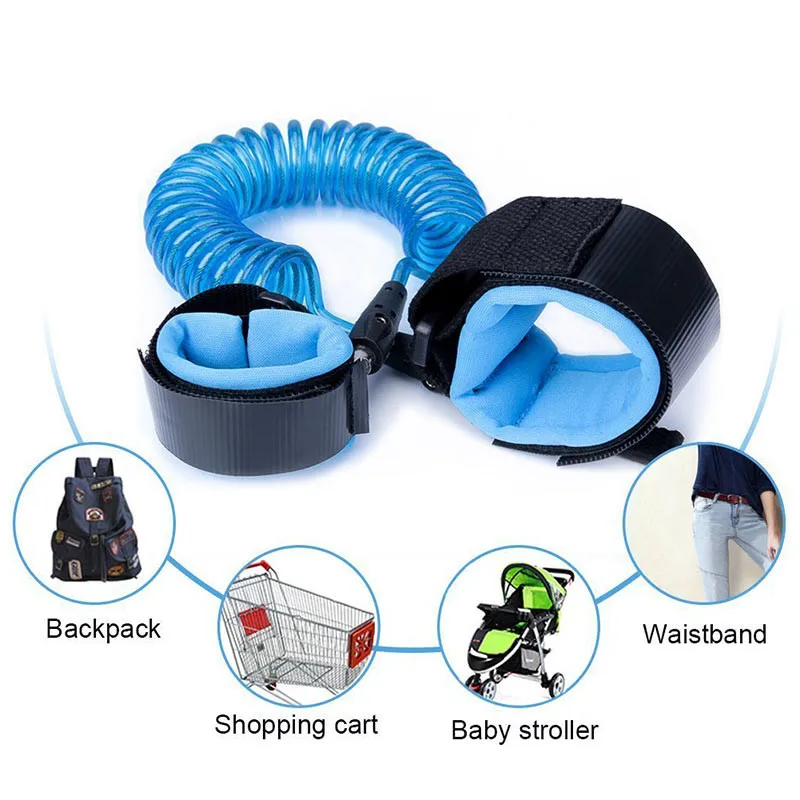 Baby Care анти потерянный безопасности наручные ссылка безопасности малышей поводок ремень мягкий браслет Уход за лошадьми и Комплекты для здравоохранения для детей
