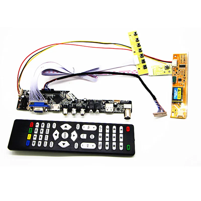 Плата драйвера ЖК телевизора + HDMI VGA AV USB аудио 14 &quot15&quot LTD141ECEF LTM14C500F 1024*768 наборы для