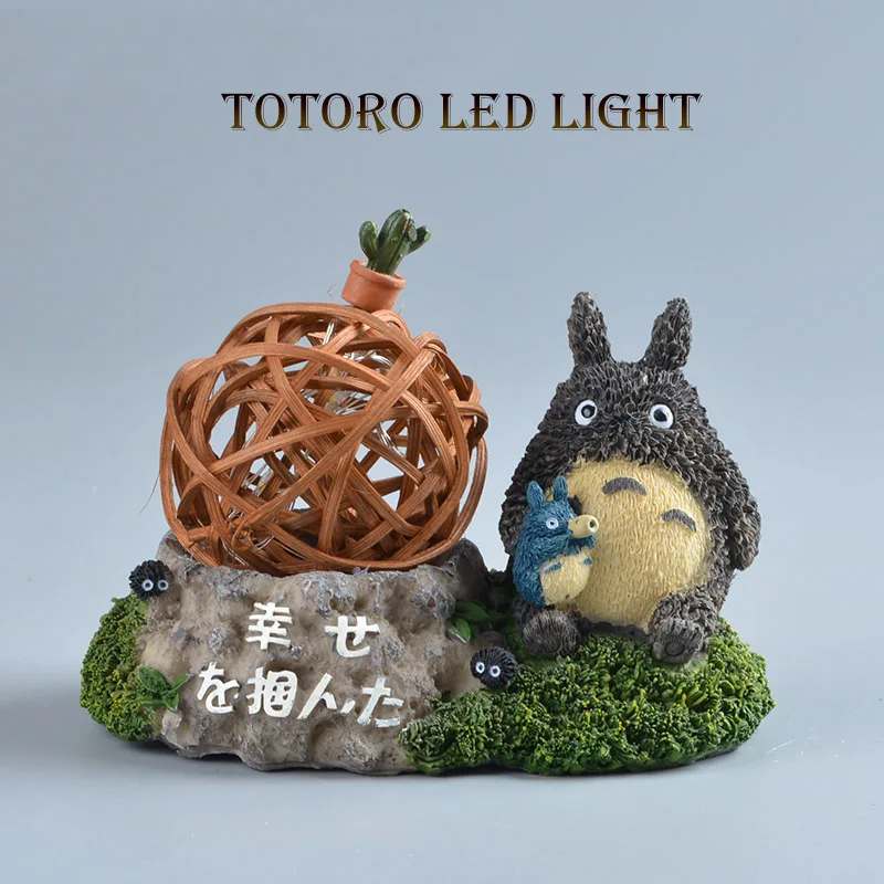 Японское Аниме ТОТОРО СВЕТОДИОДНОЙ Night Light Настольная Лампа Детские Игрушки Studio