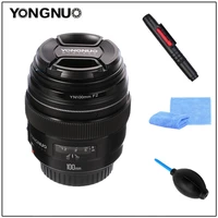 yongnuo 100mm yn100mm f2 large aperture medium telephoto prime lens for canon ef mount 5d 5d iv 1300d t6 760d 1300d 6d 600d 80d