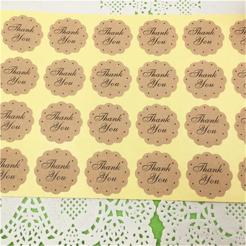 Самоклеящиеся подарочные этикетки с цветком любовь 3 см 200 шт./лот | Дом и сад