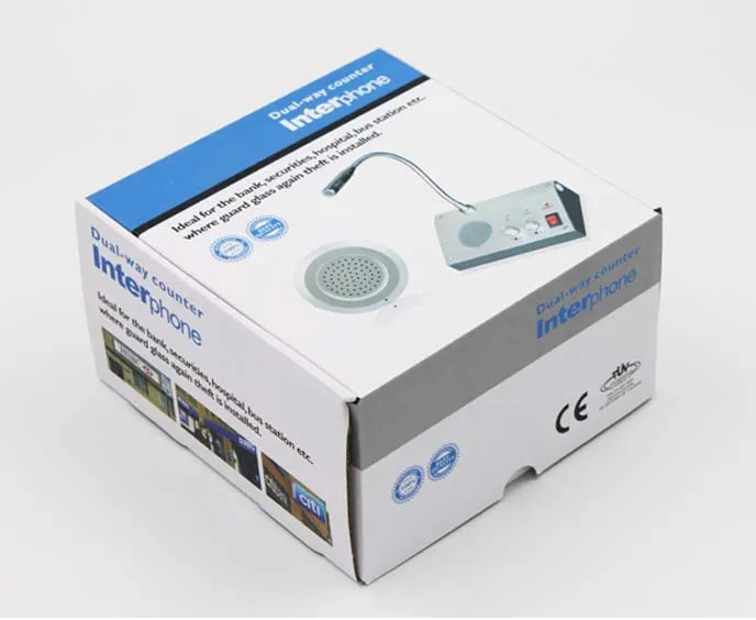 Оконный микрофон ZHUDELE внутренняя связь с аудиозаписями Двойной внешний для офиса