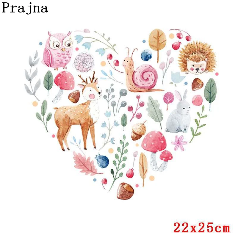 Термонаклейки Prajna с изображением единорога сердца камеры термоклейкие