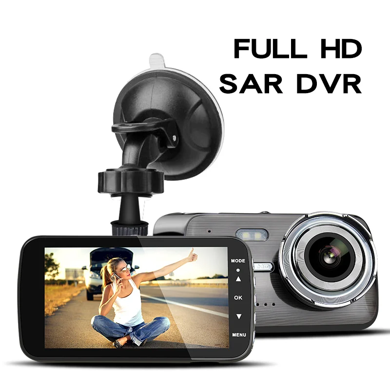 ZIFEI Автомобильный видеорегистратор 4 дюйма Автомобильная камера с двойным