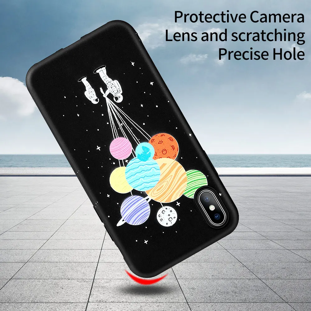 Чехол для телефона KISSCASE SPACE Xiaomi Redmi Note 4 4X 6Pro 7 5X (A1) F1 6X 9 Мягкий чехол из ТПУ Для 8 SE Lite
