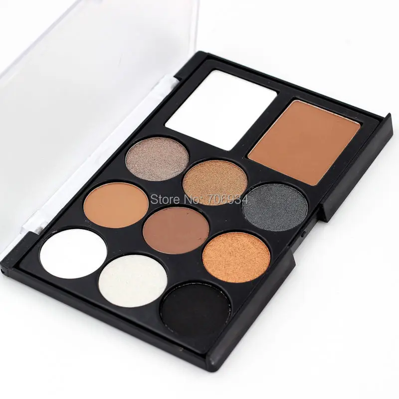 Палетка теней для век шоколадных матовые и мерцающие тени 1 шт. 11 цветов Shdow макияж