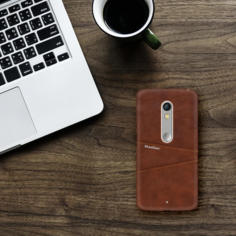 Роскошный винтажный кожаный чехол для Motorola Moto X Play телефона из искусственной кожи