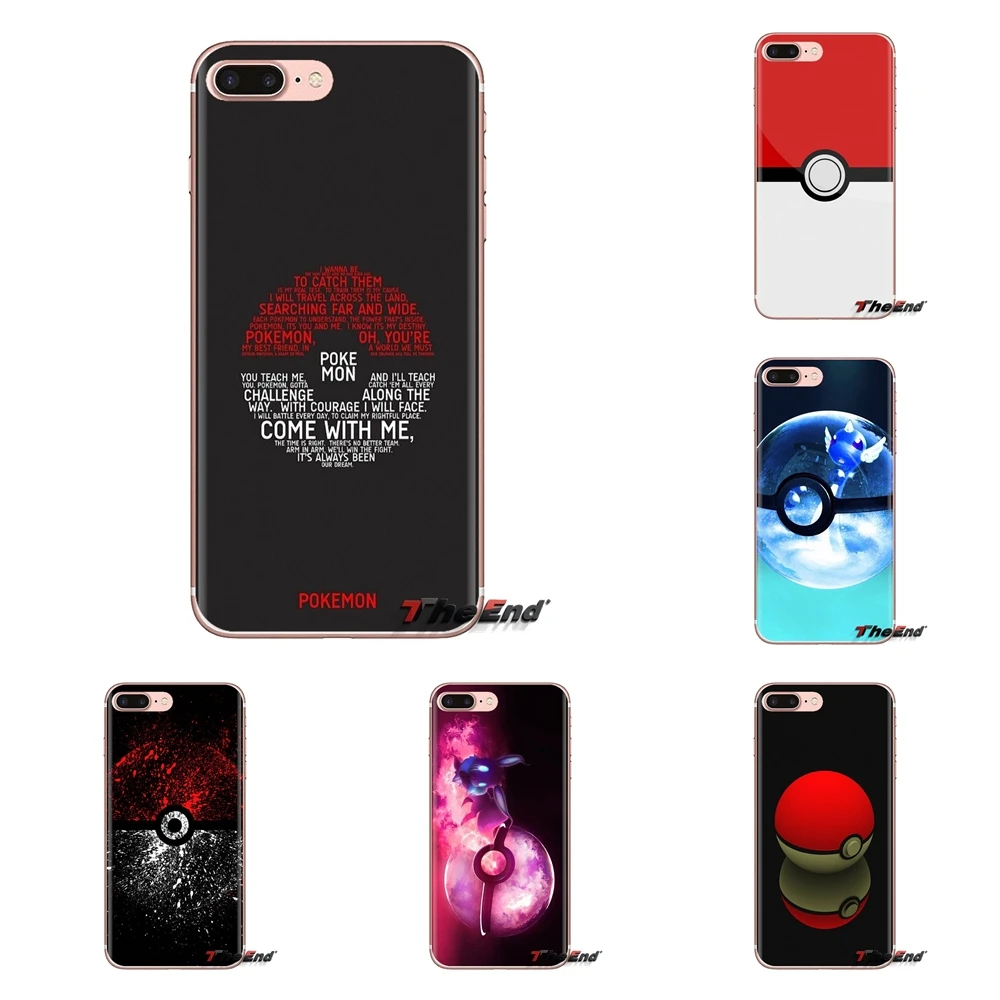 Red White Pokemons PokeBall Ball Silicone Phone Cases Cover For Xiaomi Redmi 4A S2 Note 3 3S 4 4X 5 Plus 6 7 6A Pro Pocophone F1 |