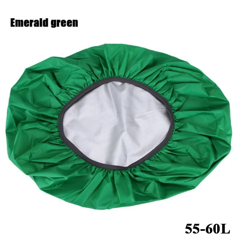 Emerald green 60L TACTIFANS 190D сумка дождевик 60L Переносной Водонепроницаемый Анти-слеза пылезащитный рюкзак с УФ-защитой Кемпинг Туризм серебряное покрытие - Цвет: Emerald green 60L