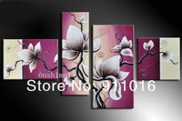 handmade black and white flowes oil paintings abstract landscape painting for wall decor pure hand painted flower painting