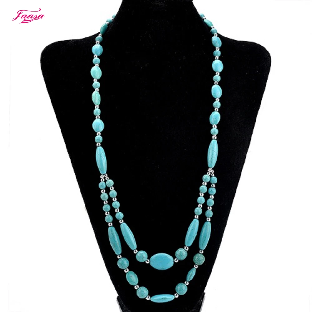 Большое длинное массивное ожерелье из полимерных бусин Лидер продаж супер