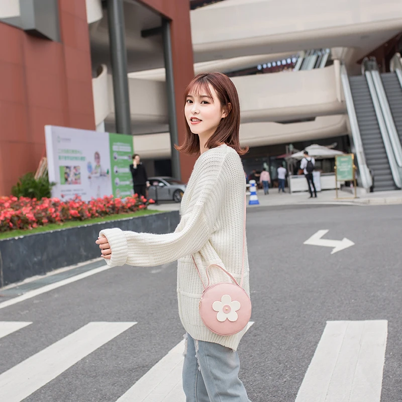 UKQLING круговая женская сумка милые мини-сумки-мессенджеры для девочек на плечо